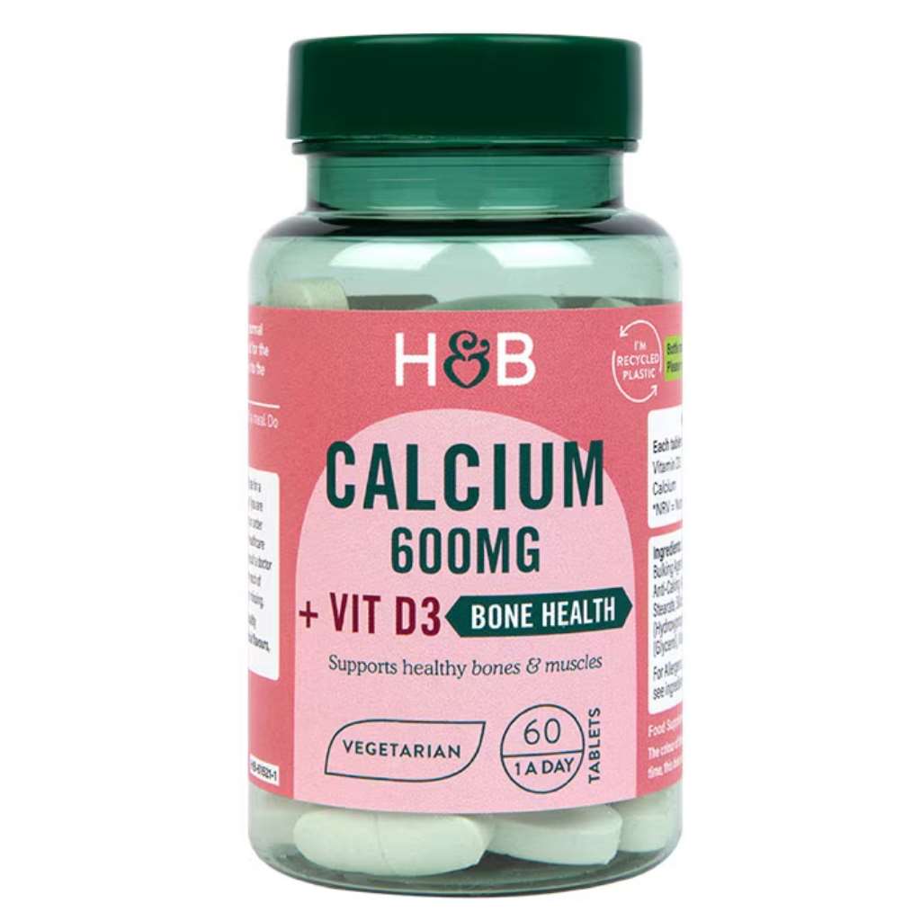 Holland & Barrett Calcium + Vitamin D 600mg 60 Tablets
