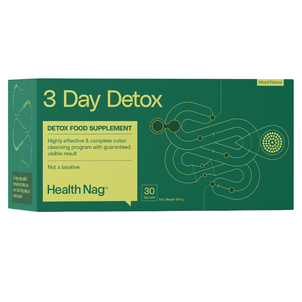 Health Nag 3-Day Detox Food Supplement Kit, Mixed Flavours, Pack of 30's