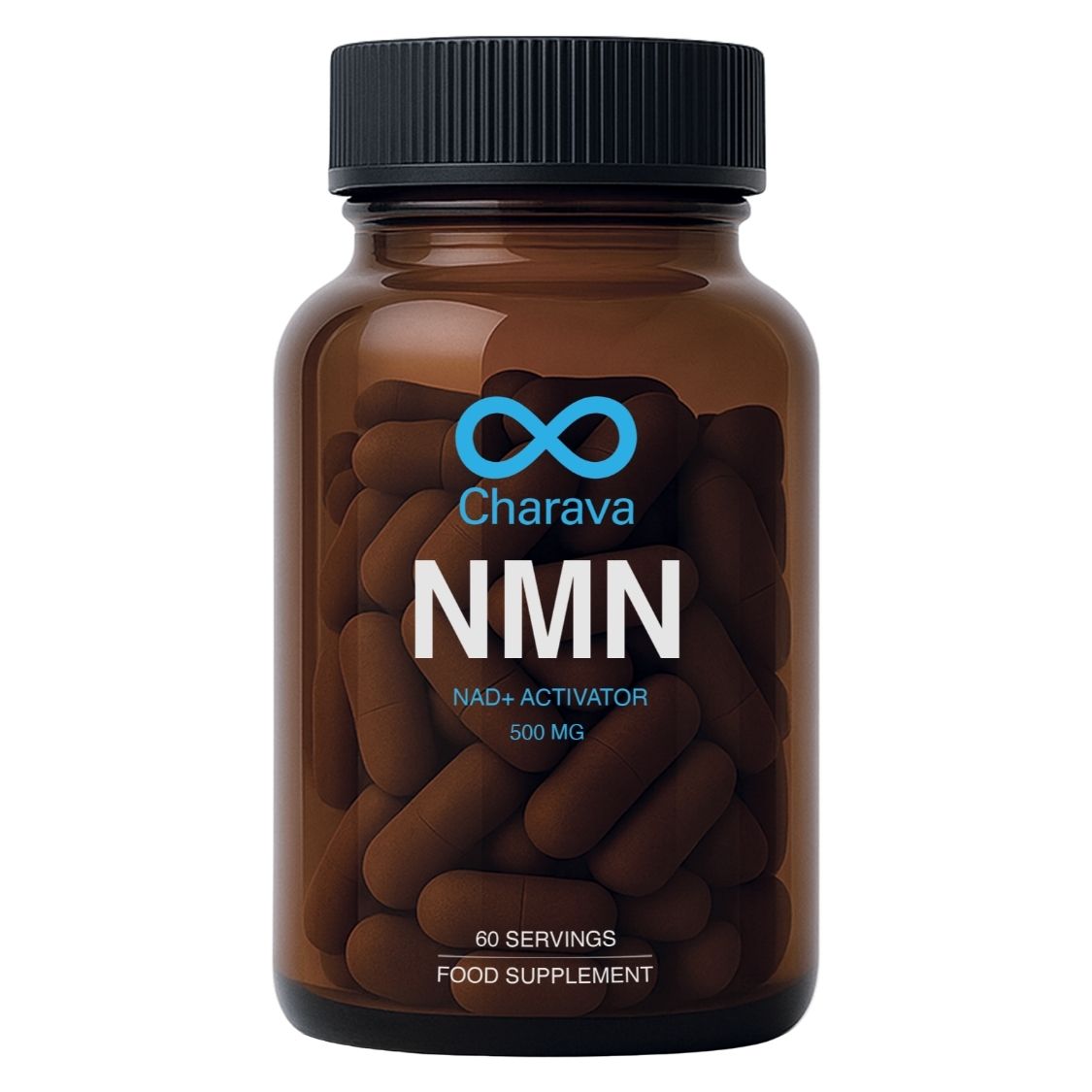 Charava NMN 500mg Capsules, Pack of 60's