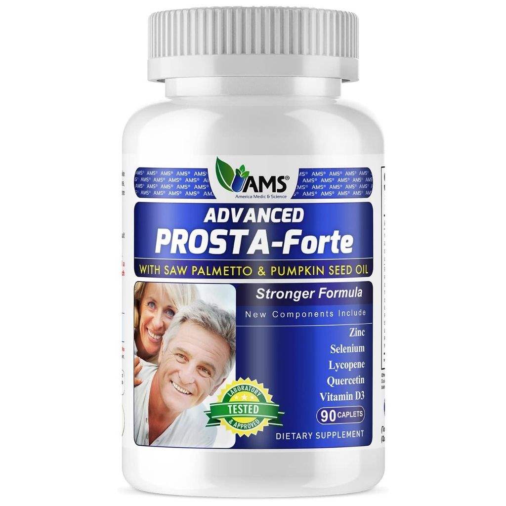 AMS Advanced Prosta-Forte Prostate Supplement Caplets, Pack of 90's