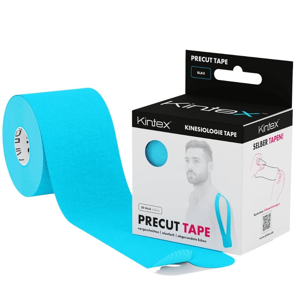Kintex Kinesiology Tape Precut Tape In I Y Shapes- Blue