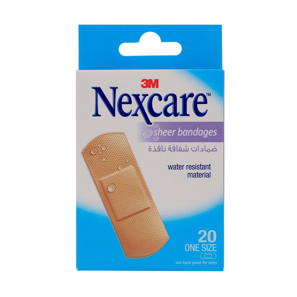Back Image for 3M Nexcare Sheer Bandages 20's