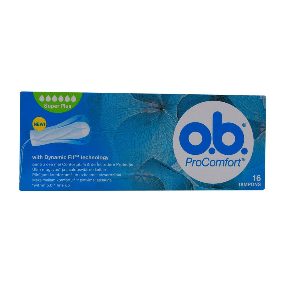 Back Image for OB Pro Comfort Super Plus Tampons 16's