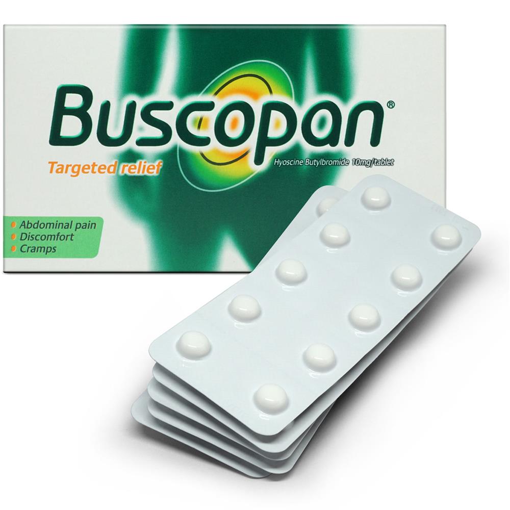 Back Image for Buscopan 10mg Tablets 20's