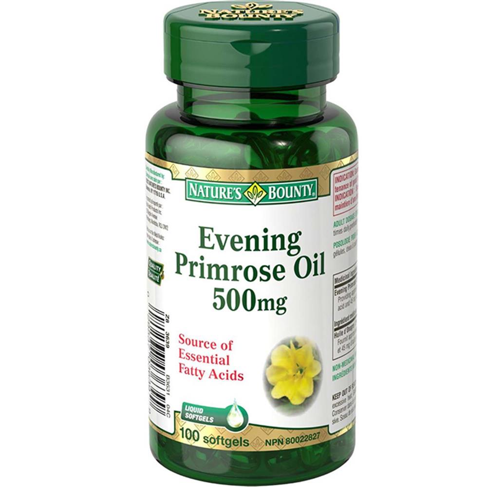 Back Image for Nature's Bounty Evening Primrose Oil 500mg Softgels 100's