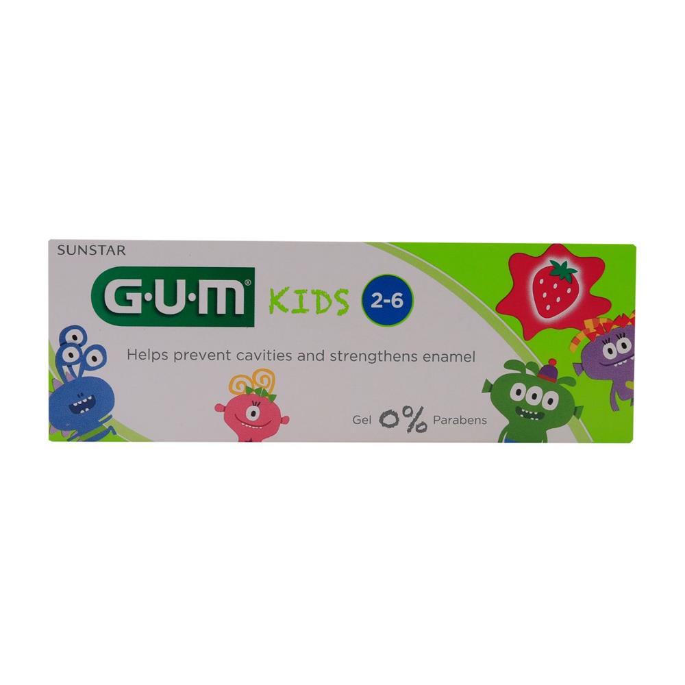 Back Image for Gum Kids Fluoride Toothpaste 2-6 50ml
