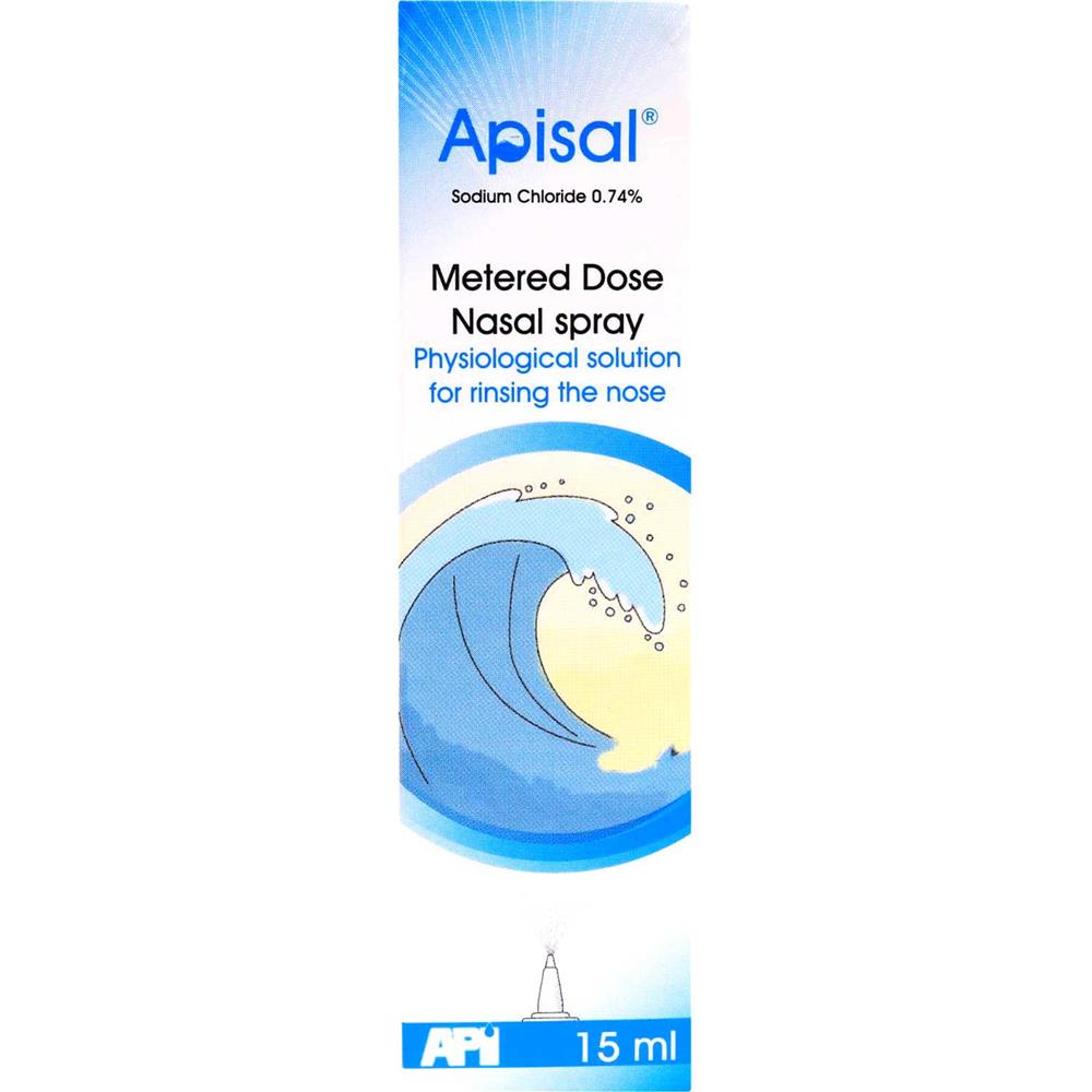 Back Image for Apisal Metered Dose Nasal Spray 15ml