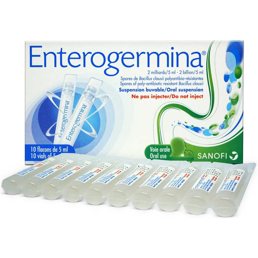 Back Image for Enterogermina Probiotic Oral Suspension 2 Billion/5ml Vials 10's