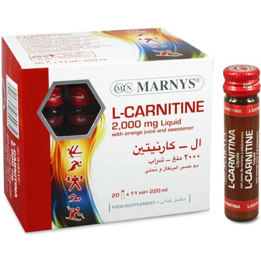 Back Image for Marnys L-carnitine 2mg/11ml Vial 20's