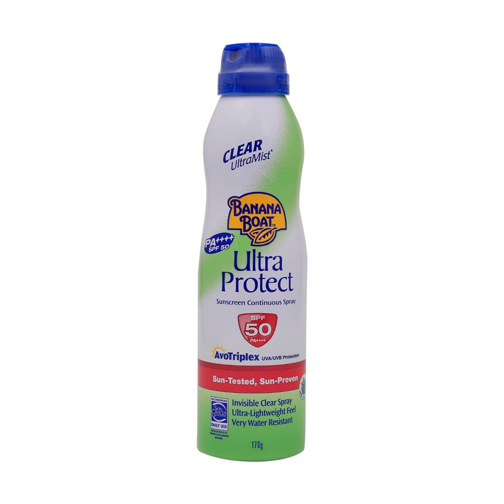Back Image for Banana Boat Ultra Defence Sheer Protect Continuous Spray SPF50 175ml