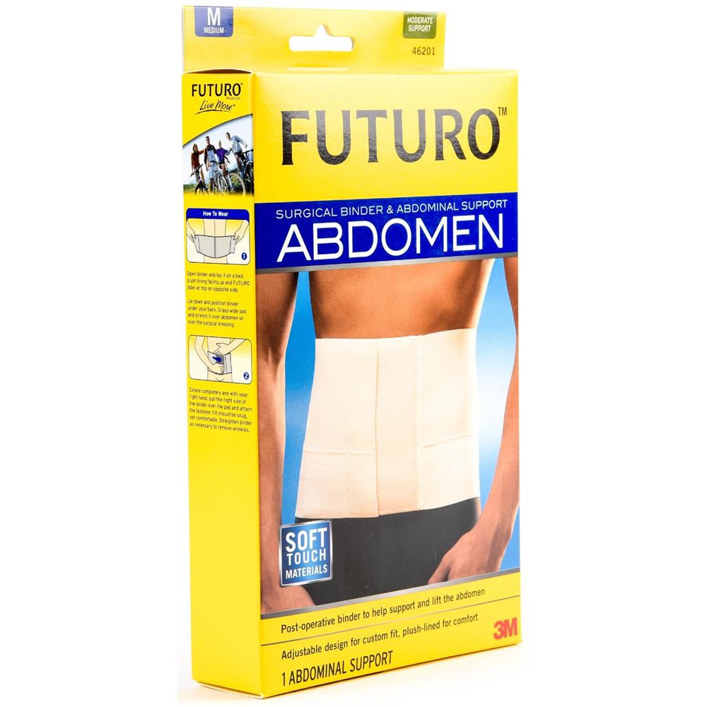 Back Image for 3M Futuro Abdomen Compression Support Abdominal Support Medium