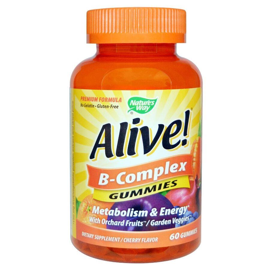Back Image for Nature's Way Alive B-Complex Cherry Flavor Gummies 60's