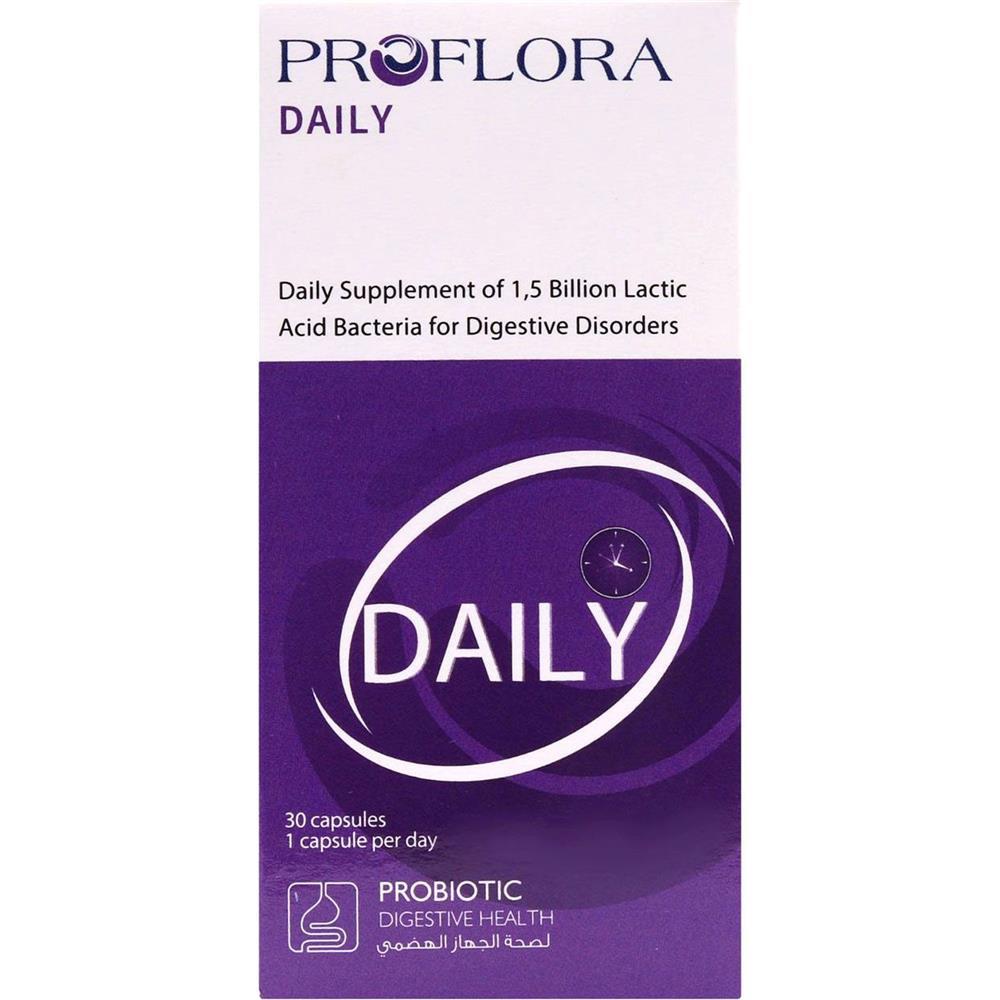 Back Image for Proflora Probiotic Daily Capsules 30's