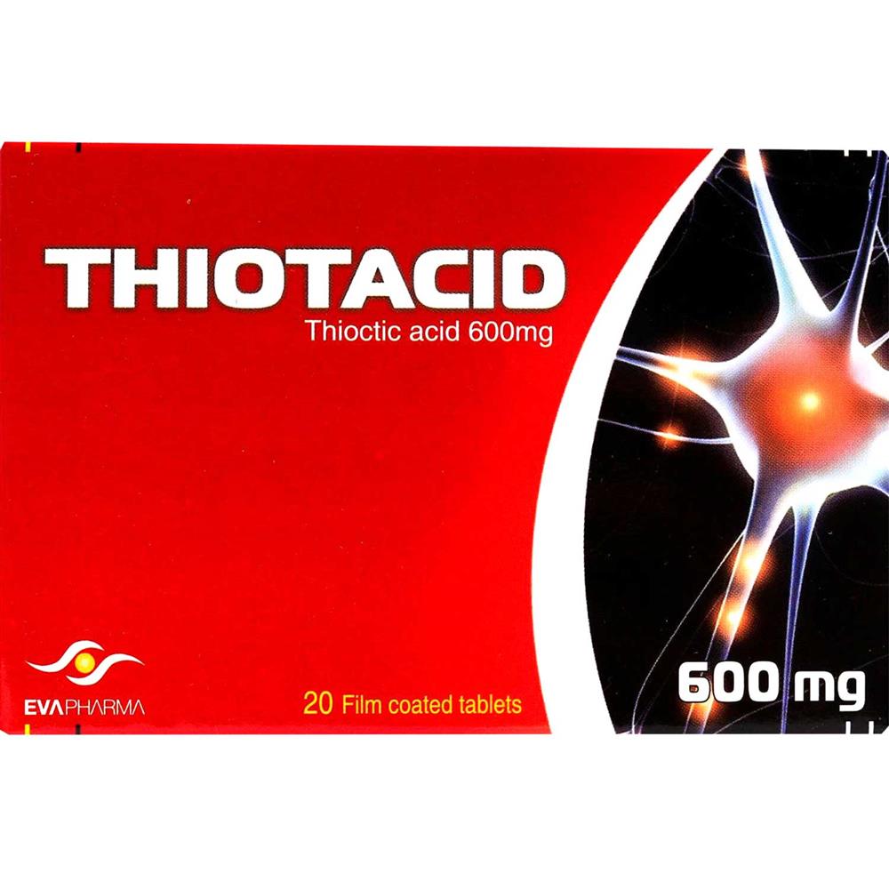 Back Image for Eva Pharma Thiotacid 600mg Tablets 20's