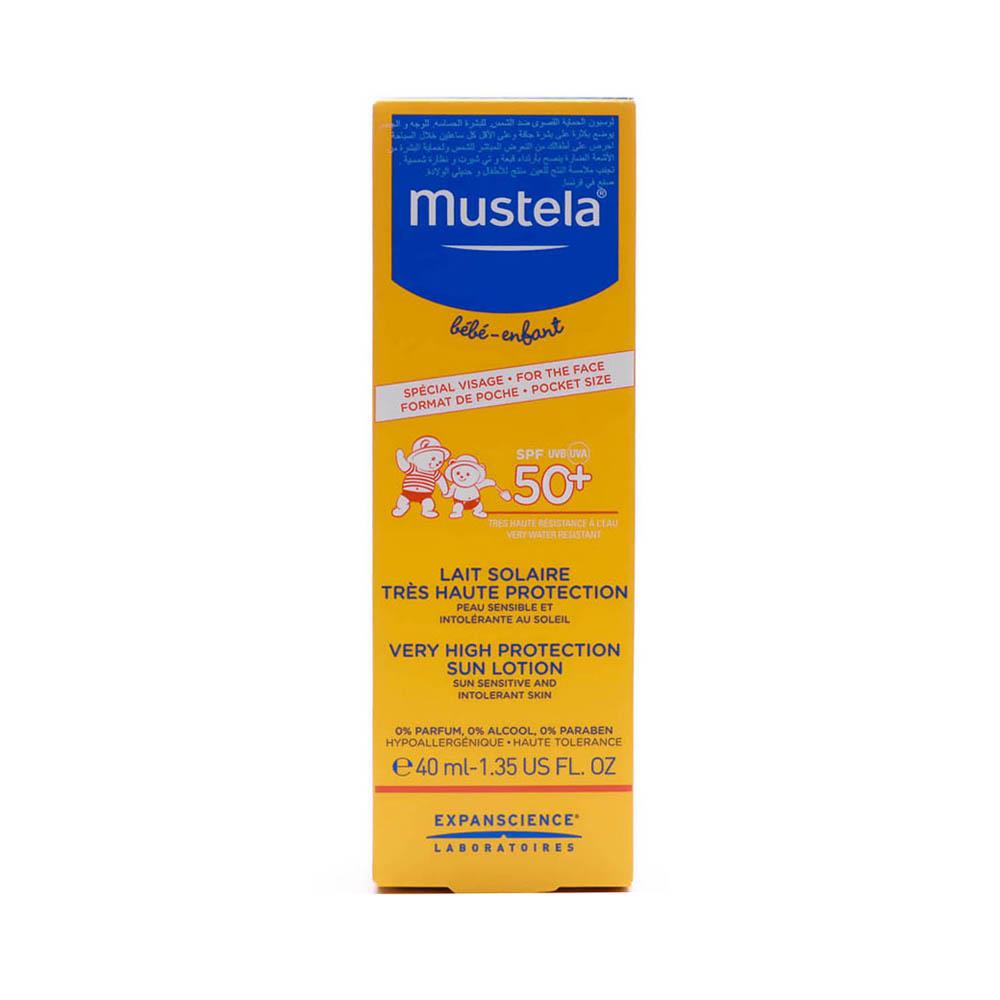 Back Image for Mustela Sun Lotion SPF 50+ Baby Child 100ml