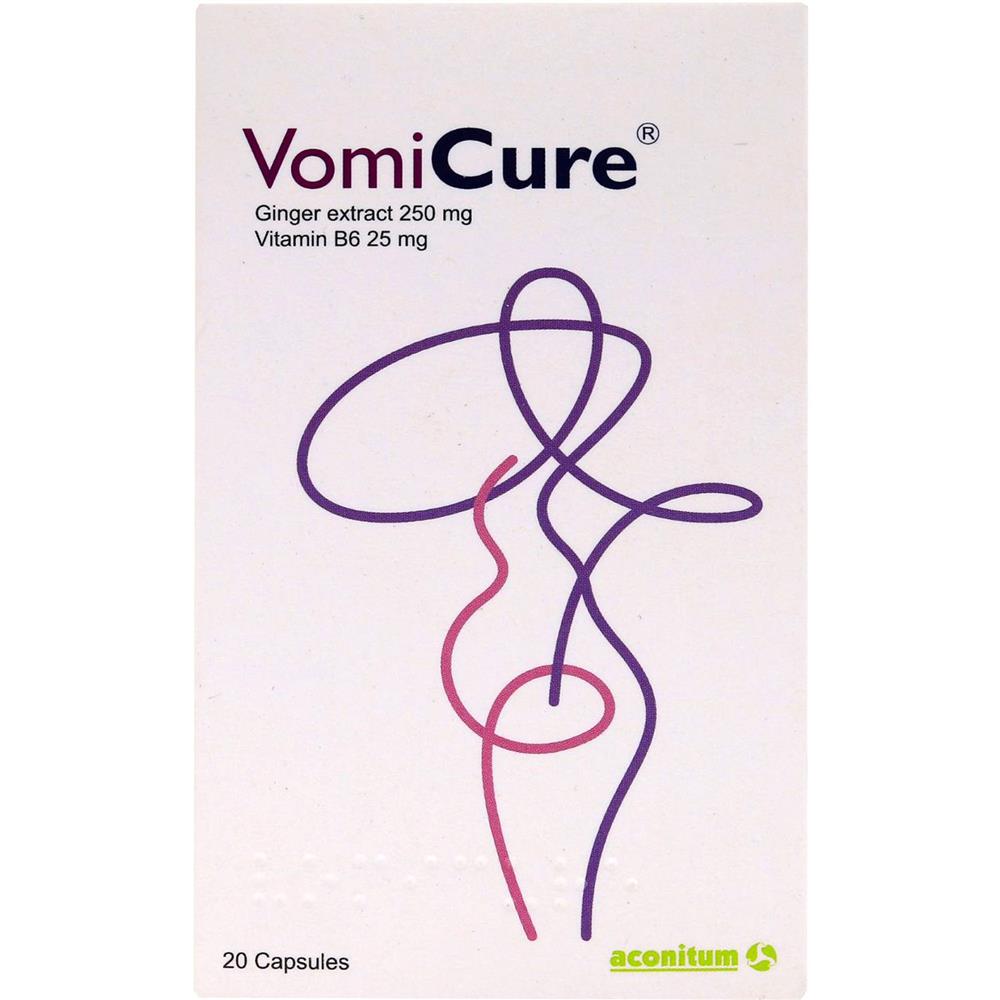Vomicure Ginger Extract 250mg Capsules 20's