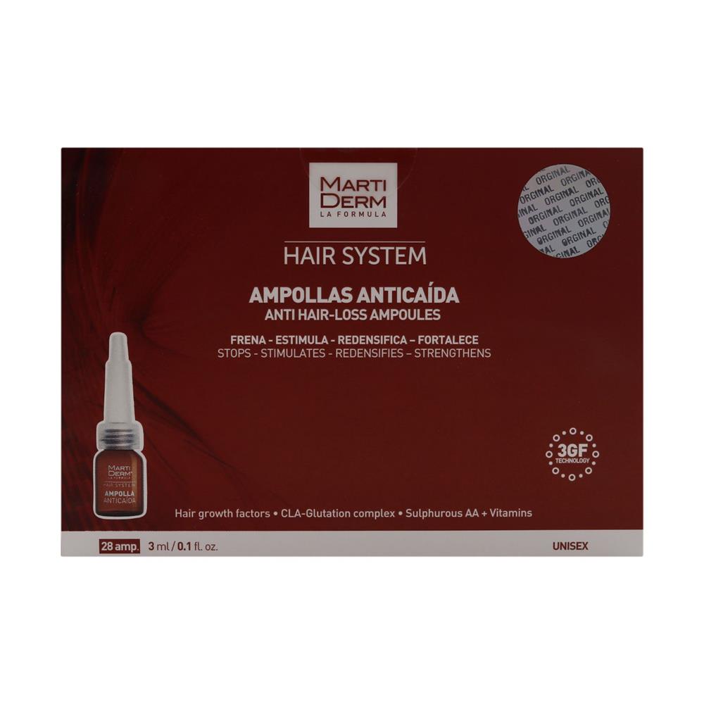Back Image for Martiderm Hair System Anti-Hair Loss Ampoules 28's