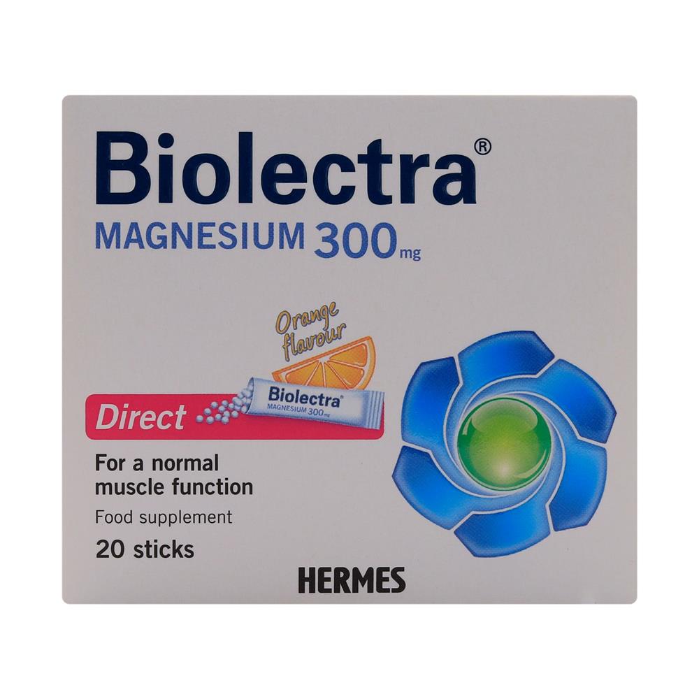 Back Image for Biolectra Magnesium 300mg Direct Orange Sticks 20's