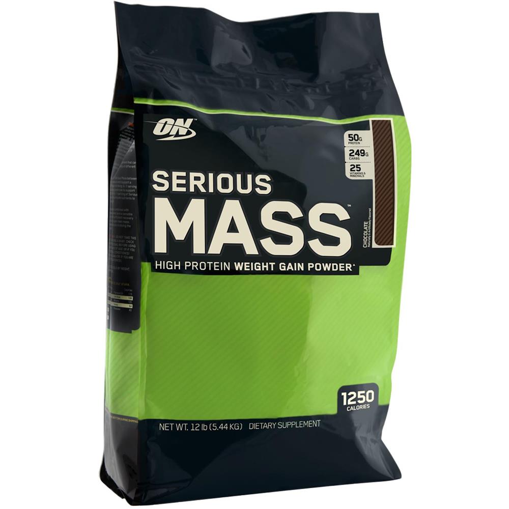 Optimum Nutrition Serious Mass, Weight Gainer Formula, Chocolate 5.44kg