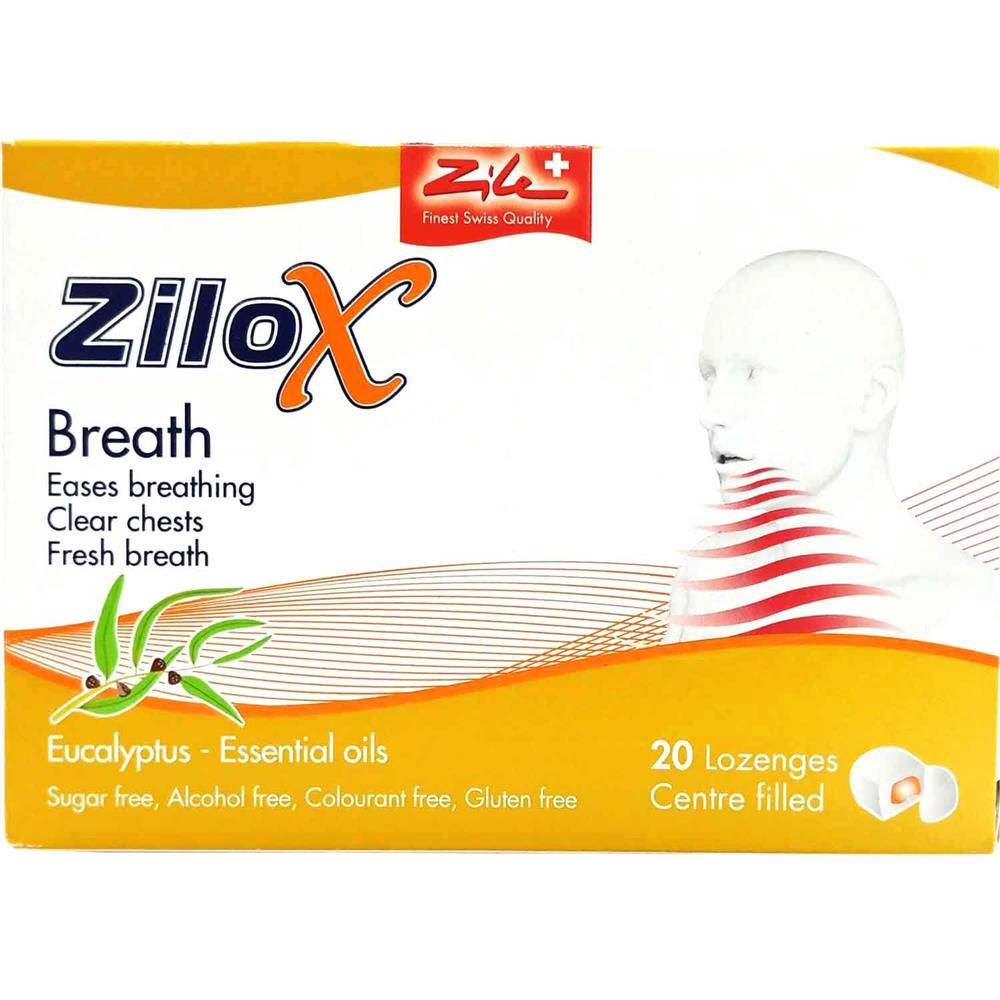 Back Image for Zilox Breath Lozenges 20's