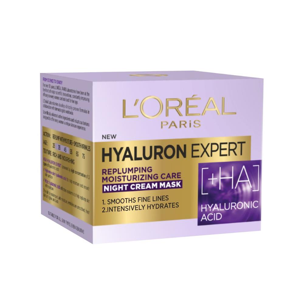 Back Image for L'Oreal Paris Hyaluron Expert Night Cream Mask 50ml