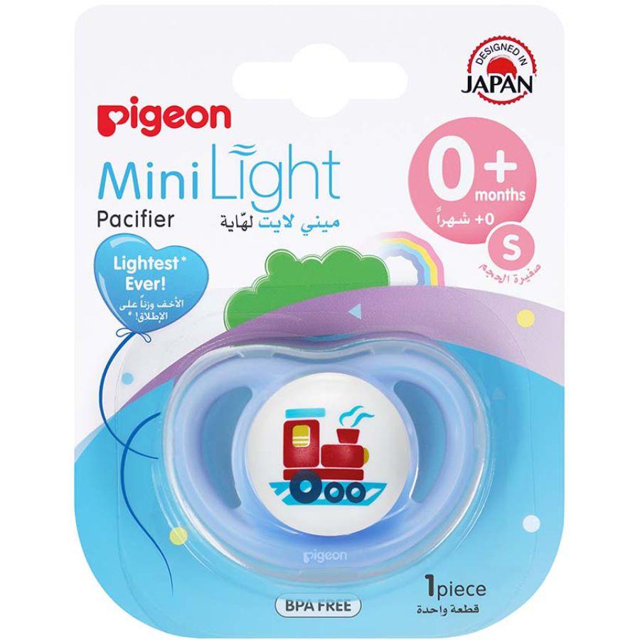 Back Image for Pigeon Mini Light Pacifier Boy 0+ Small